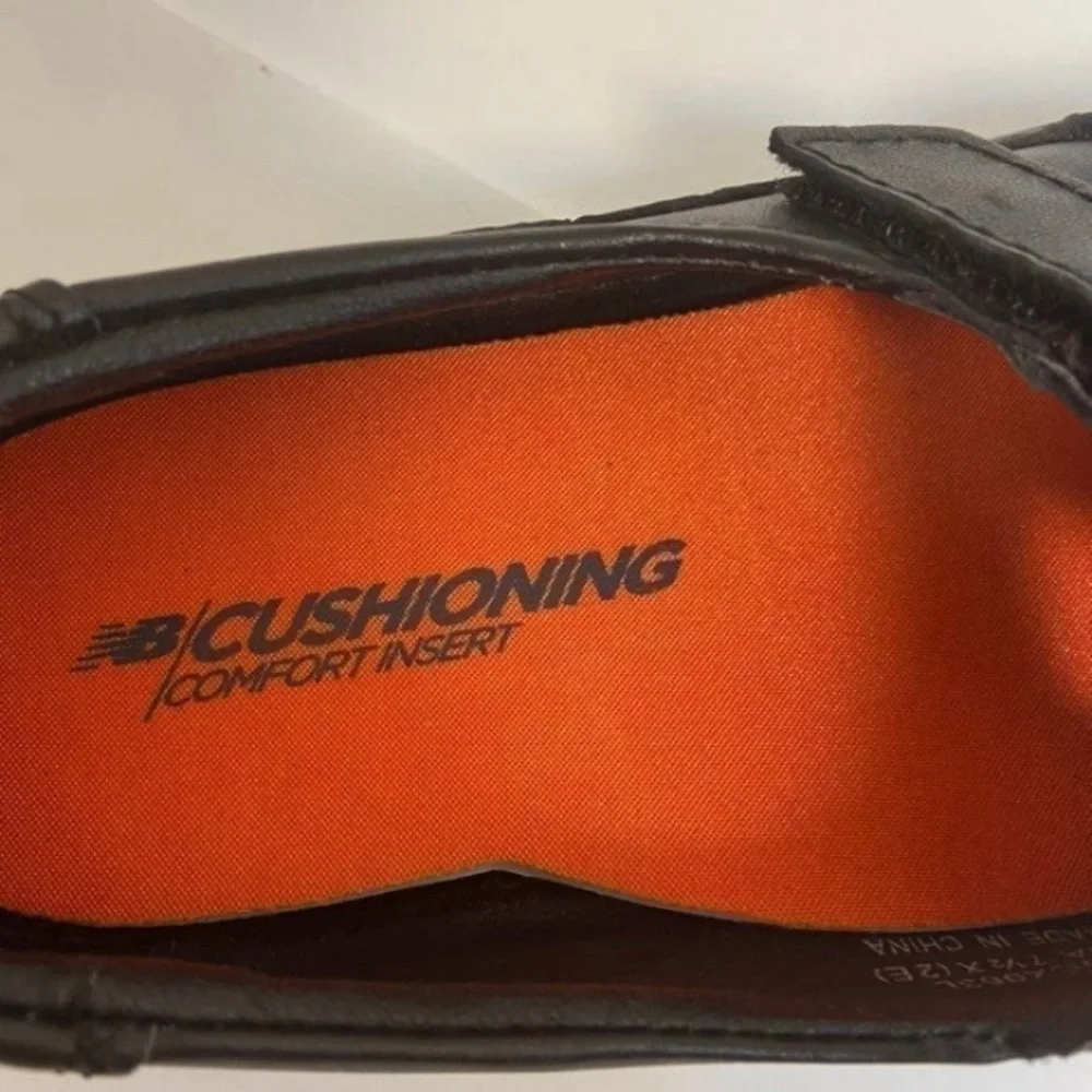 New Balance Black Shoes with Orange Cushioning 7.5